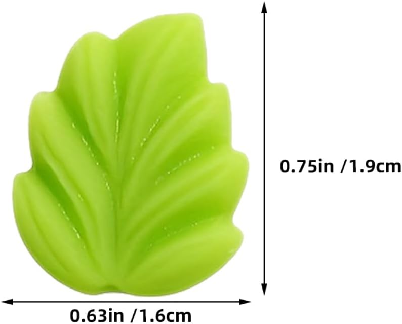 Veemoon 20pcs Cute Leaf Resin Thumb Tacks Decorative Cork Board Push Pins for Office School - Image 2